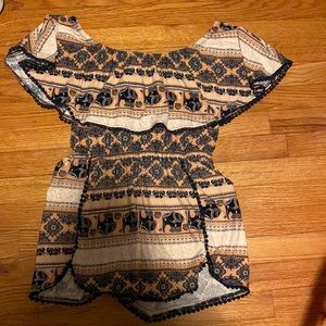 Printed Rue 21 size medium romper